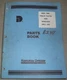 KOMATSU DRESSER TD9H CRAWLER DOZER PARTS CATALOG MANUAL BOOK