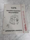 GEHL AGRICULTURE OPERATOR SERVICE MANUAL 1375 VARIABLE ROUND BALER 907578