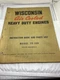 Wisconsin TR-10D Instruction Book & Manual And Parts List MM302-A
