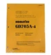 Komatsu GD705A-4 Motor Grader Workshop Repair Service Manual - Part # SEBD022103