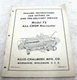 VINTAGE ALLIS CHALMERS 72 ALL CROP HARVESTER INSTRUCTION OPERATORS MANUAL