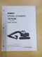 Kobelco SK70SR Dozer Optional Attachments Parts Manual Book No. S3YT03402ZE01