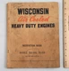 Wisconsin Air Cooled Heavy Duty Engines Instruction Book Models TRA-10D TR-10D
