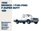 1992 Ford Bronco F-150-350 Electrical, Vacuum Troubleshooting Manual
