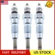 3Pcs Glow Plugs For Komatsu Engine 2D68E-3A 3D63-1A 3D72-2B 3D74E-3C Excavator