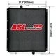 Aluminum Excavator Radiator fit Komatsu PC400-6, PC400LC-6, PC450-6 208-03-61610