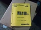 Komatsu WA180-3 Wheel Loader OEM Maintenance Operator Owner Manual S/N A80001-xo