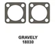 2 PCS -USA MADE AXLE HOUSING GASKETS FITS GRAVELY 18030, 800/8000/G SERIES RIDER