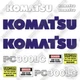 Komatsu PC300LC-5 Decal Kit Crawler Excavator- Aftermarket Kit