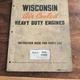 Wisconsin Air Cooled Heavy Duty Engines Instruction Book Parts List VH4 MM-274-C