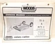 USED OWNERS MANUAL FOR WOODS 72-3 & M72-3 ROTARY CUTTER F-6085 (REV 6/81)