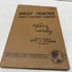 Caterpillar Parts Manual DW20 Tractor 57C1 to 57C394  32643 Replace 32372 CAM-10
