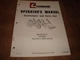 Farmhand Model F20-A Loader Serial 1600-Up Operators Manual 1PD120-269