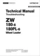 Hitachi ZW180-6 ZW180PL-6 Wheel Loader Tech Manual Troubleshooting +Schematics