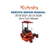 Kubota ZD18 ZD21 ZD25 ZD28 Mower Service Repair Manual | Zero Turn | USB & Link