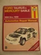 Haynes Ford Taurus & Mercury Sable Automotive Repair Manual 1996 thru 1998 36075