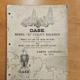 Case Model 31 Utility Backhoe Parts Catalog A672 for Backhoe Loader/Tractor
