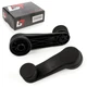 2x Crank handle manual window lifter black front for VW Multivan T4 T5 T6