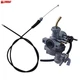 Carb Carburetor & Throttle Cable For Honda ATC90 1976-78 ATC125M 1984-85 ATC110