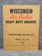 Genuine Factory Wisconsin Engine ACN BKN Instruction Book Parts Manual MM-270-D