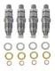 Injectors SET OF 4 for Nissan Navara QD32, TD25 and TD27 New Zexel 105078-0050B