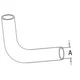 Upper Top Radiator hose Fits Ford New Holland Tractor 260C 3230 3430 3930 4