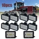 10pcs LED Work Light Kits For Case IH Tractor 9100,9200,9300,9210,9230,9240,9260