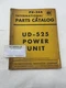 International Harvester Parts Catalog PU-36A for UD-525 Power Unit
