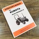 Kubota B8200Hst-D 4Wd Tractor Operators Owners Manual Maintenance