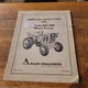 Allis-Chalmers BIG-TEN Big 10 Wheel Tractor Owner Operator Manual TM-394 