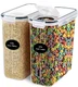 EXTRA LARGE Cereal Containers Storage (6.3L / 213OZ) Set of 2 Family Size Bul...
