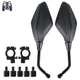 ATV Rear View Side Mirrors Connectors For 2004 Artic Cat 500 TRV