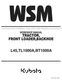 Kubota L45 TL1000A BT1000A Service Workshop Manual