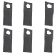 6 Angled Blades Fits John Deere 1326 1327 Fits Gehl 162 165 2340 2360 Disc Mower