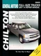 MANUAL SERVICE REPAIR SILVERADO SIERRA TAHOE YUKON CHILTON SHOP BOOK 2007-2013