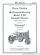International Harvester McCormick Deering F-20 Parts Manual