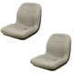 Two (2) Gray High Back Seats Fits John Deere Gators Fits Bobcat 2200 2200D Club