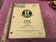 I & T Ford Shop Manual No. FO-12 Implement & Tractor