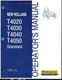 NEW HOLLAND T4020,T4030,T4040 AND T4050 STANDARD TRACTORS OPERATORS MANUAL