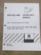 New Holland 704D 60" Rotary Broom For TC Tractors Operators Manual, 2003 Edition
