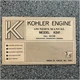 Kohler K241 Engine Owners Manual Horizontal Crankshaft 464280 1969