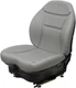 Fits Terex TH1056C Telehandler Seat & Mechanical Suspension - Gray Vinyl
