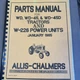 Allis Chalmers WD, WD-45, And WD-45D Tractors And W-226 Power Units Parts Manual