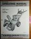 Yardman 5HP 24" Snow Bird 7010-0 Snowthrower Owner's Operator's & Parts Manual