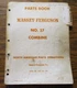 Massey Ferguson MF 27 Combine Parts Catalog Manual Book 1959 ORIGINAL