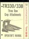 TR330/338 THREE ROW COP ATTACHMENTS GEHL OPERATORS MANUAL 