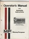 Massey-Ferguson MF 520 Wheeled Tandom Disc Harrow Operator's Manual 