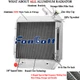 3-Row Radiator For Hyster H70XL H80XL H90XL H100XL H120XL #1452142
