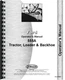 Ford 555A Diesel  Industrial Tractor Operators Manual