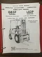 Yale G83P-L83P Forklift Lift Truck Parts and Service Instruction Manual  REPRINT